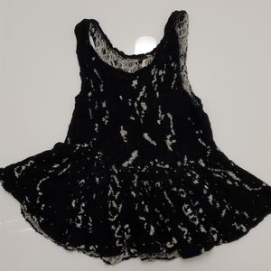 Free People Sweater Knit Peplum Tank Top